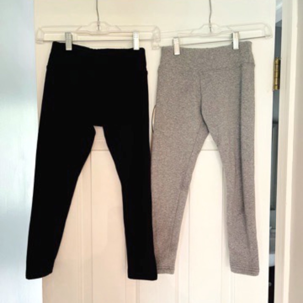 2 Pairs of JUSTICE Girls size 8 Fleece Lined Leggings
